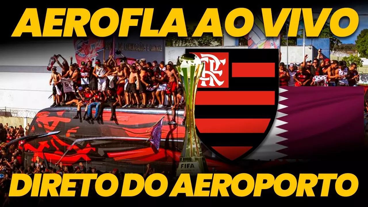 AeroFla AO VIVO: acompanhe com o Coluna do Fla a festa da torcida no embarque do Flamengo para o Intercontinental