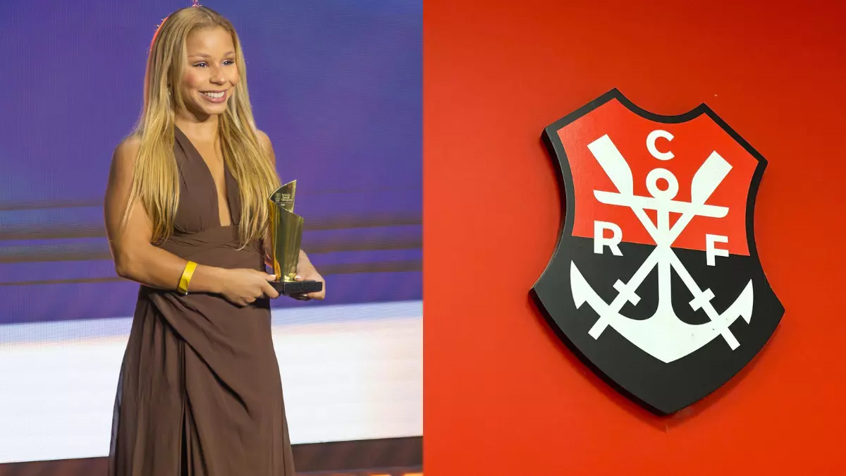 Atleta do Flamengo recebe prêmio de melhor do Brasil