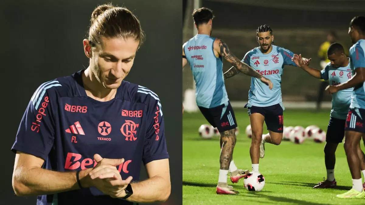Filipe Luís ‘quebra protocolo’ no Mundial e pede DNA Flamengo