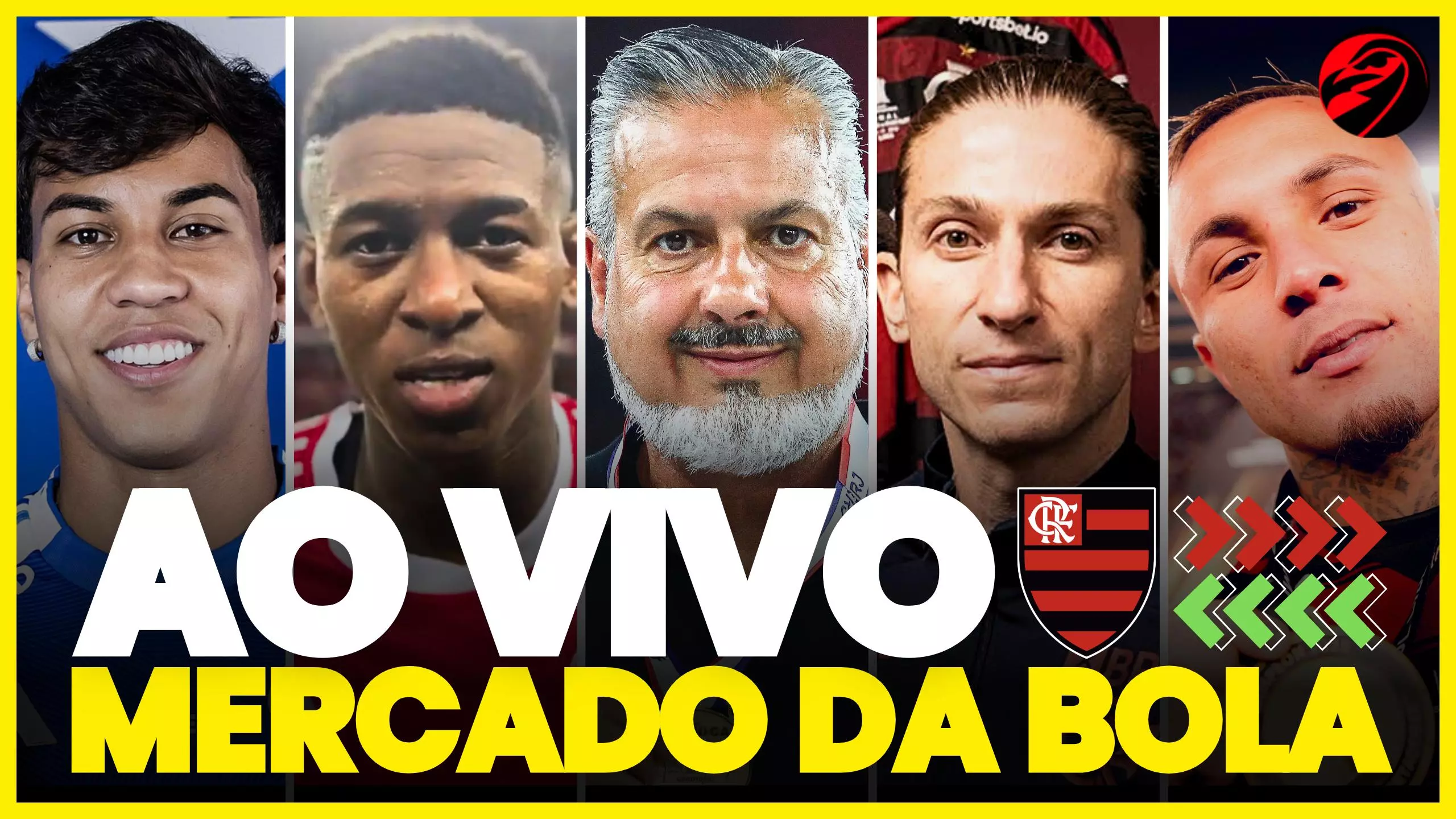 contratações e saídas do Flamengo no mercado da bola