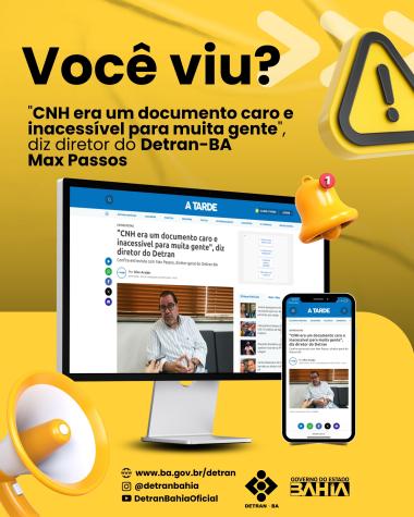 Bahia reduz valores para emissão e serviços de CNH em 2026