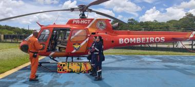 Parceria entre CBMBA e Samu garante equipe médica 24h na base aérea durante o Carnaval 2026