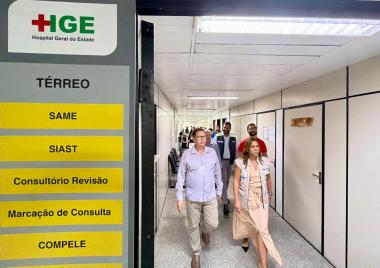 Roberta Santana inspeciona HGE e acompanha os preparativos para o Carnaval