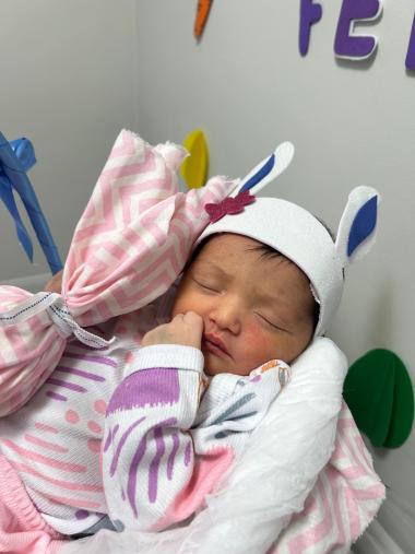 Ensaio de Páscoa leva acolhimento e leveza à rotina hospitalar na Maternidade Frei Justo Venture, em Seabra