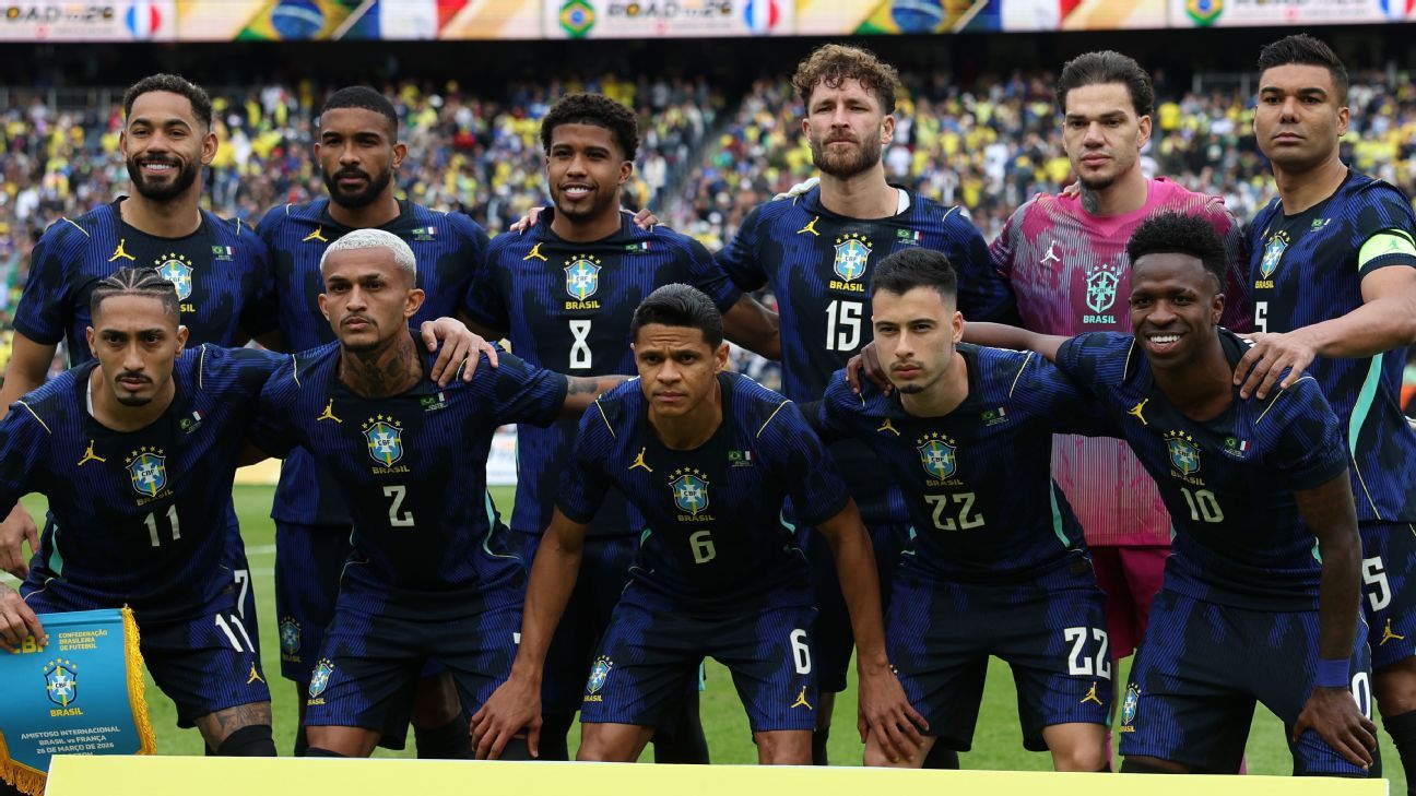 Notas da seleção: Vinicius Jr. e Raphinha fazem jogo apagado, Luiz Henrique mostra serviço e Wesley ganha pontos