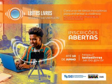 Concurso Lentes Livres premia ideias da juventude para a cultura de paz na Bahia