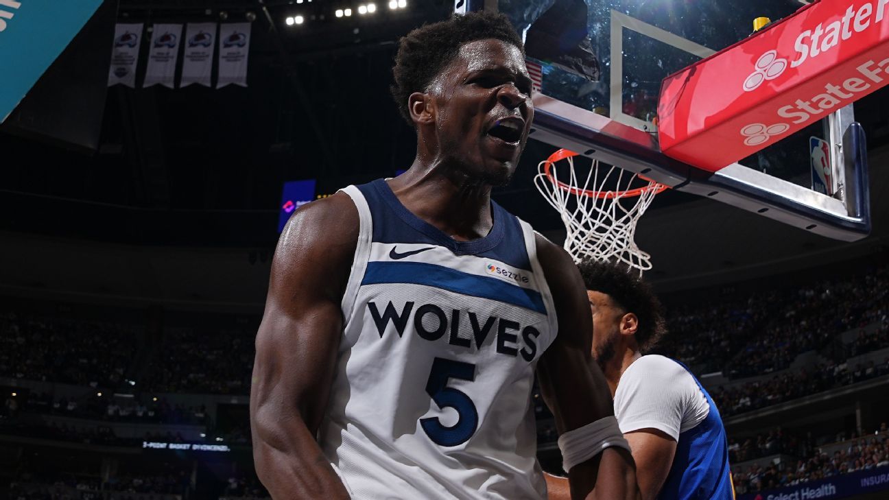 Timberwolves conseguem grande virada ainda no primeiro tempo e empatam série contra os Nuggets fora de casa nos playoffs