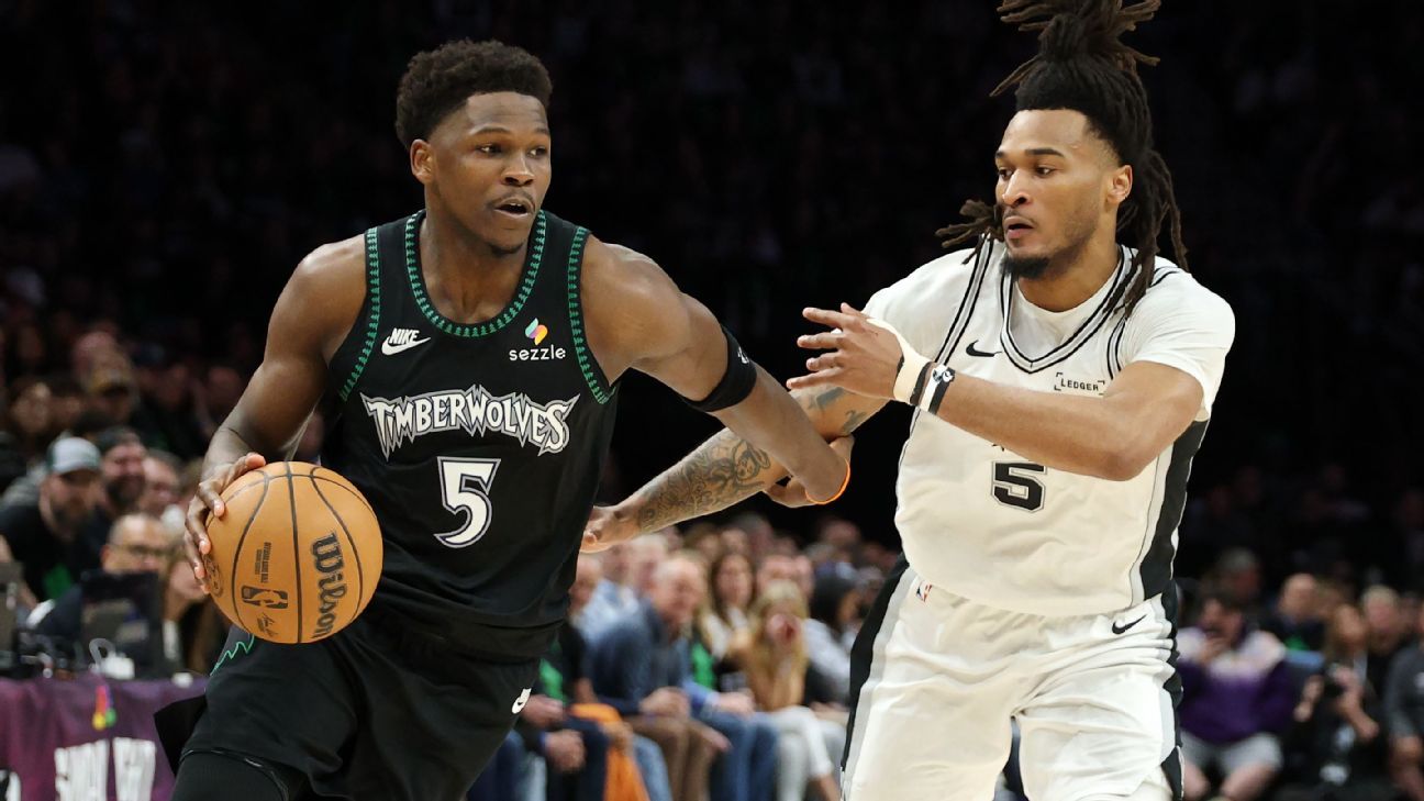 Em jogo marcado por cotovelada de Wembanyama, Timberwolves superam os Spurs e empatam série na NBA