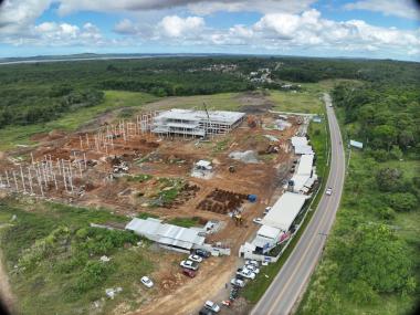 Obras do Hospital e Maternidade Regional da Costa do Dendê avançam em Valença
