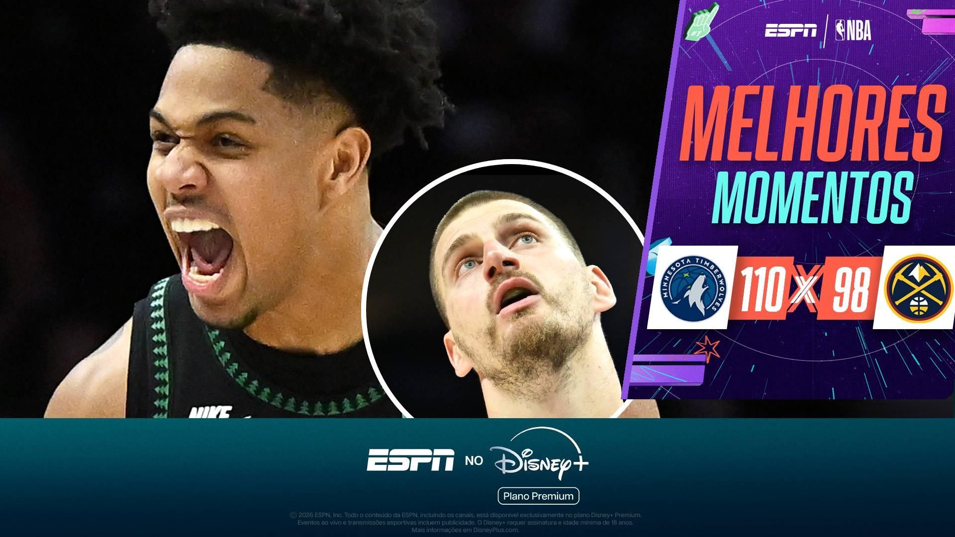 Timberwolves superam desfalques e eliminam os Nuggets em duelo eletrizante nos playoffs da NBA