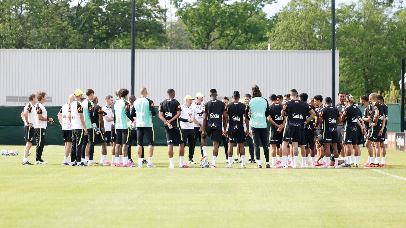 Escalação da Seleção Brasileira: Ancelotti testa cinco mudanças em treino aberto à torcida nos EUA