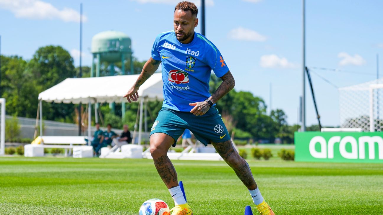 Neymar cumpre cronograma da Seleção e treina com bola de olho em estreia na Copa do Mundo
