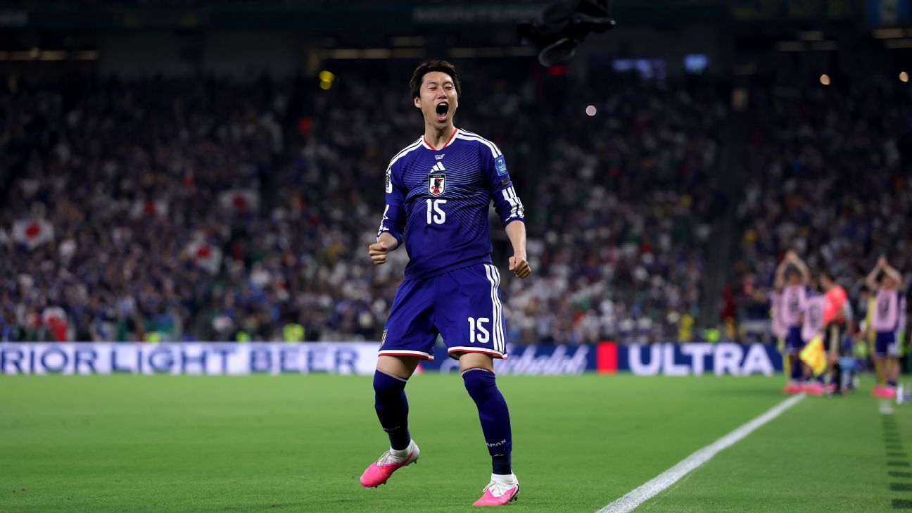 No jogo 1.000 da Copa do Mundo, Japão goleia a Tunísia e segue na cola da Holanda no grupo F