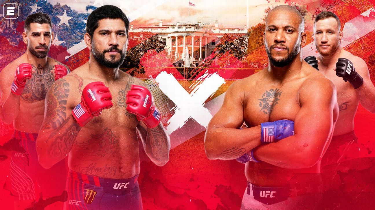 UFC Casa Branca AO VIVO: Poatan x Gane, Topuria x Gaethje e o card completo em tempo real