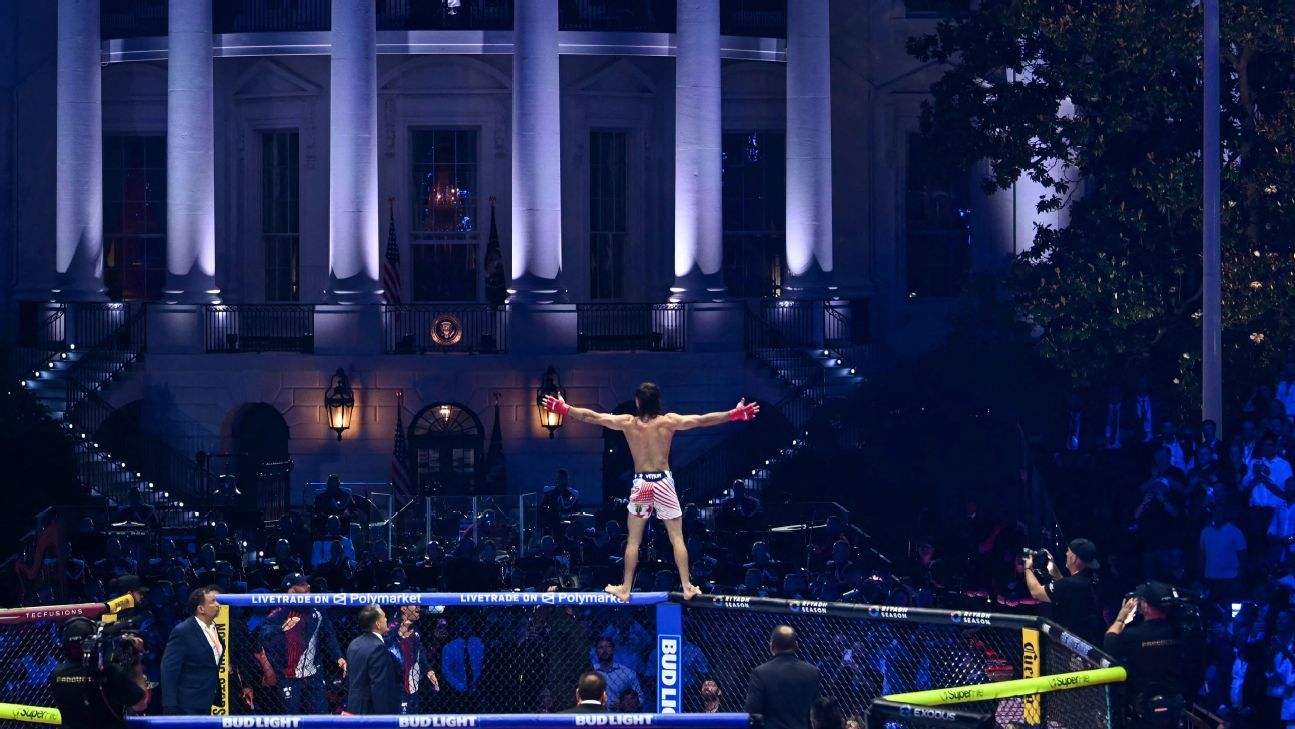 UFC Casa Branca: veja todos os resultados do card com Poatan x Gane e Topuria x Gaethje
