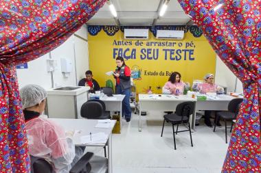 Com recorde de atendimentos, posto da Sesab no Pedrão de Eunápolis reforça prevenção às ISTs