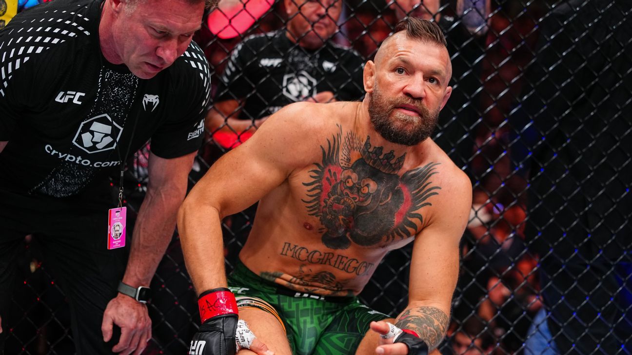 'Como se alguém tivesse tirado o doce da minha boca': mundo do UFC reage à lesão de McGregor em retorno