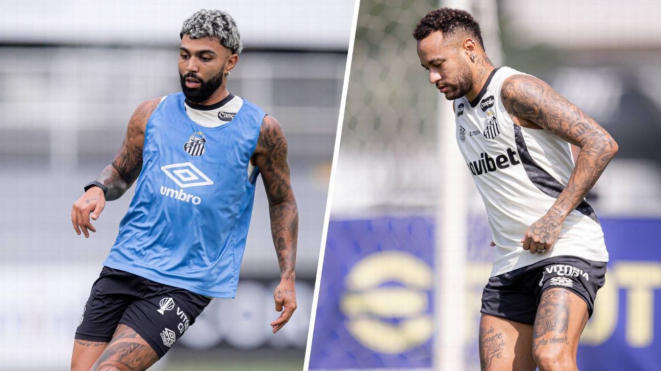 Mais derrotas do que vitórias: o desempenho do Santos em 2026 com Neymar e Gabigol juntos